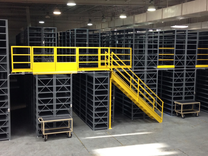 Mezzanine Storage System. 